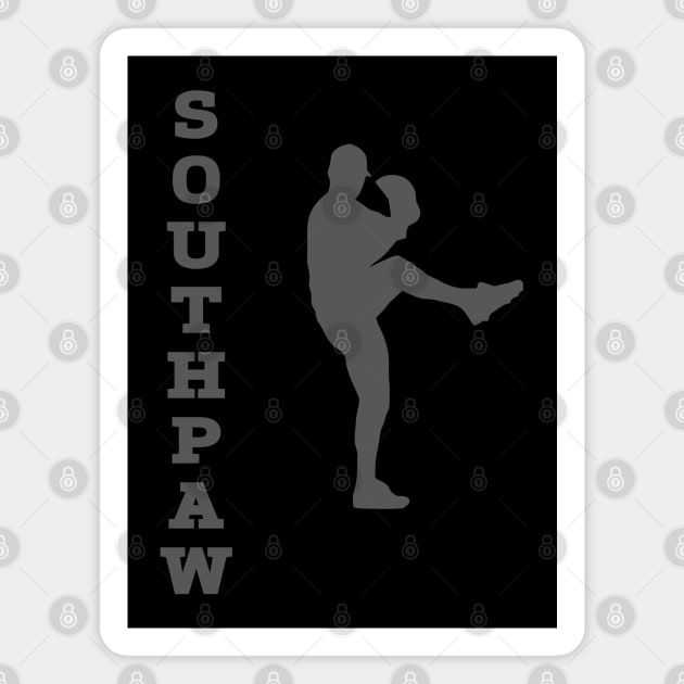 Southpaw Left Handed Baseball Lefty Pitcher Baseball Lingo Magnet by TeeCreations